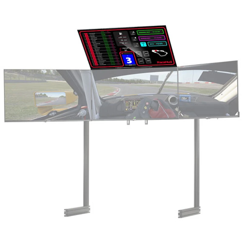 Next Level Racing Elite Freestanding Overhead/Quad Monitor Stand Add-On - Black Edition