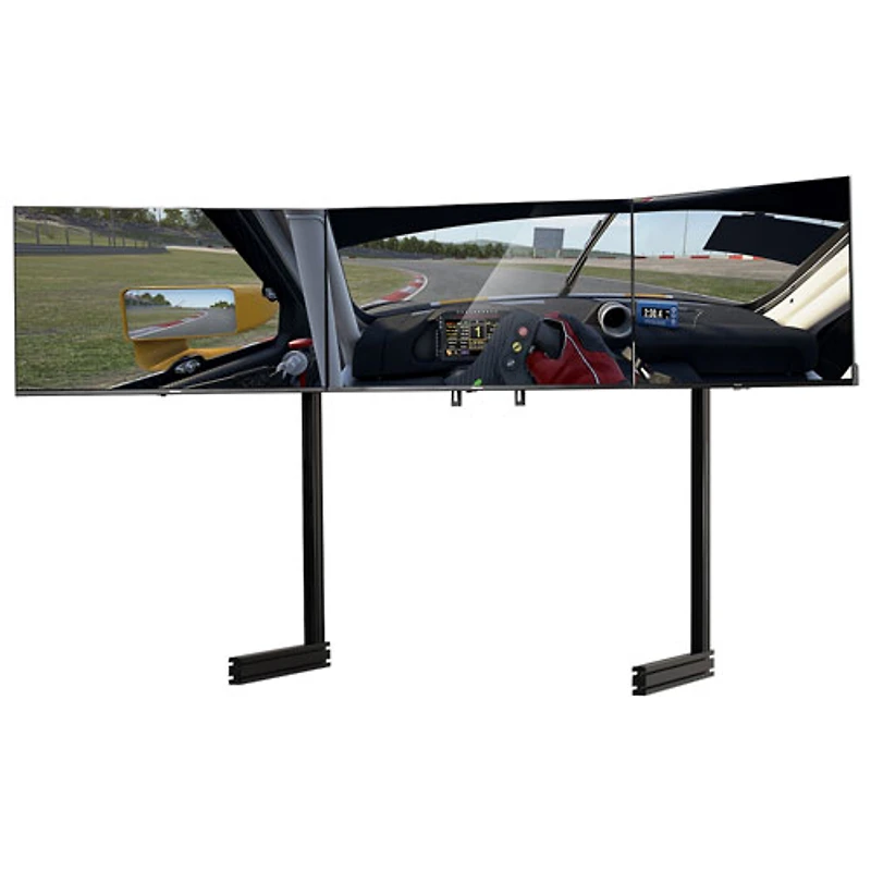 Next Level Racing Elite Freestanding Triple Monitor Stand - Black Edition