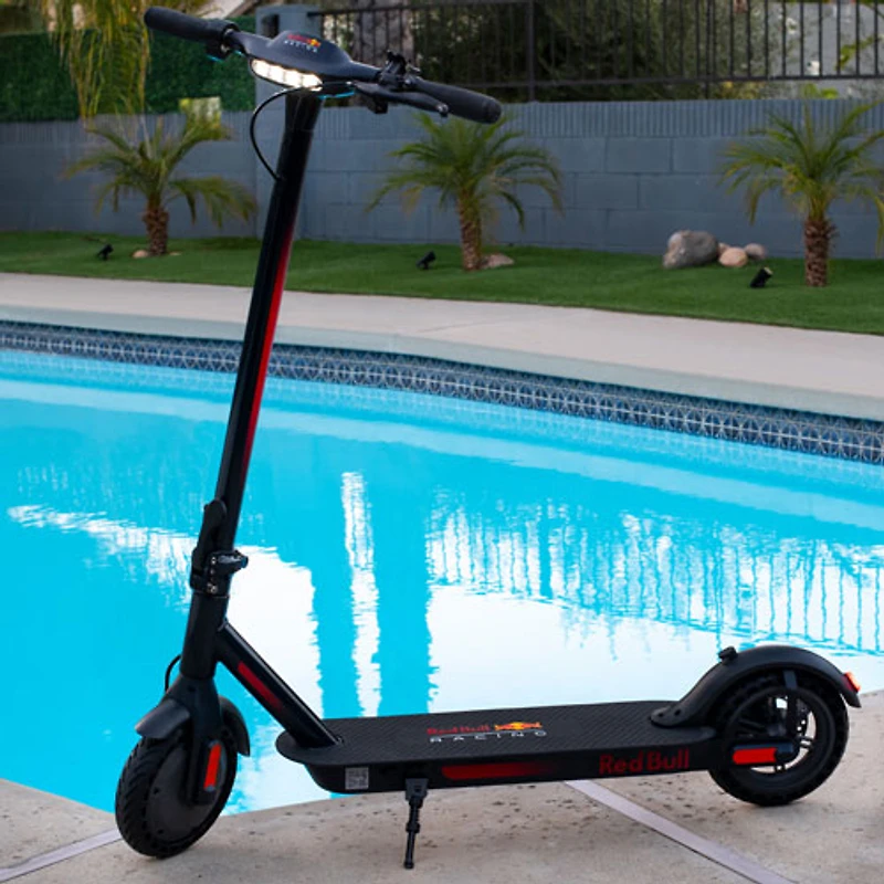 Trottinette électrique Red Bull (moteur 270W/portée de 38,6 km/vitesse maximale de 25 km/h) - Noir/Rouge