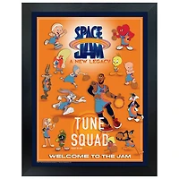 Collage encadré de l'équipe des Tunes de Basket spatial : Une nouvelle ère de Frameworth (34 x 26 po)