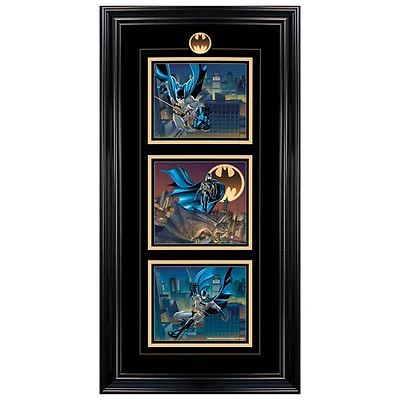 Impression encadrée de Batman Triple Action de Frameworth (19 x 37 po)