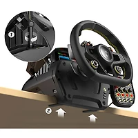 Système de volant et de pédales VelocityOne de Turtle Beach pour Xbox Series X|S/Xbox One/PC - Noir