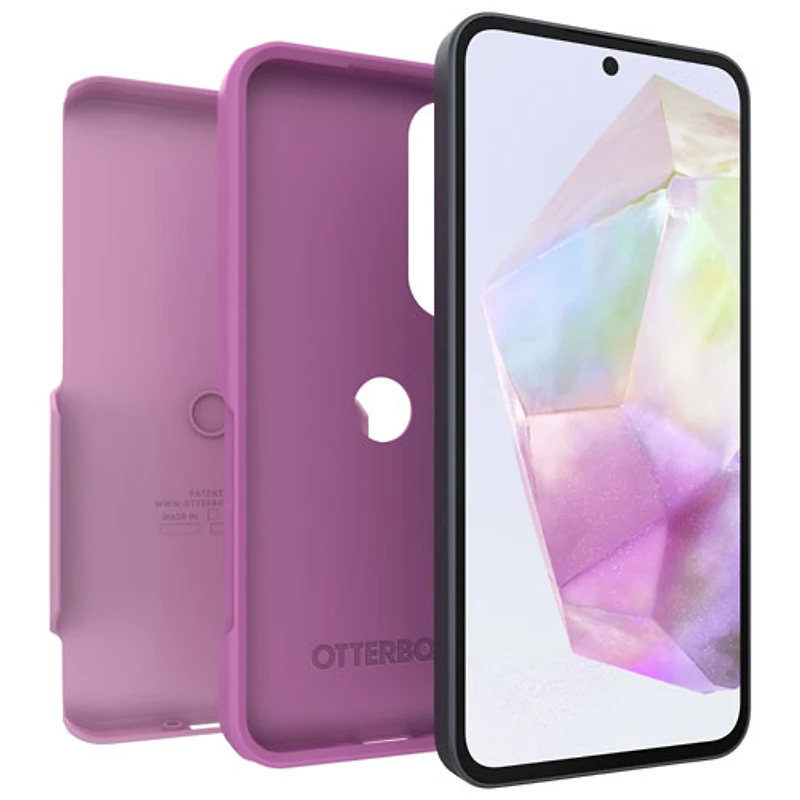 Étui rigide ajusté Commuter Lite d'OtterBox pour Galaxy A35 - Rose