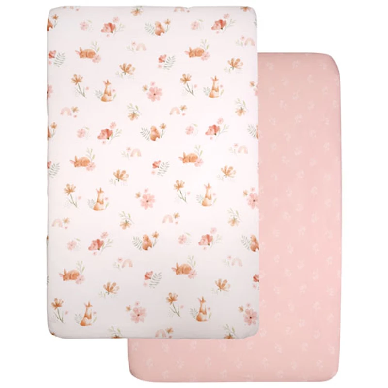 Literie 2 pièces pour chambre de bébé de Nemcor - Lit de bébé miniature - Floral