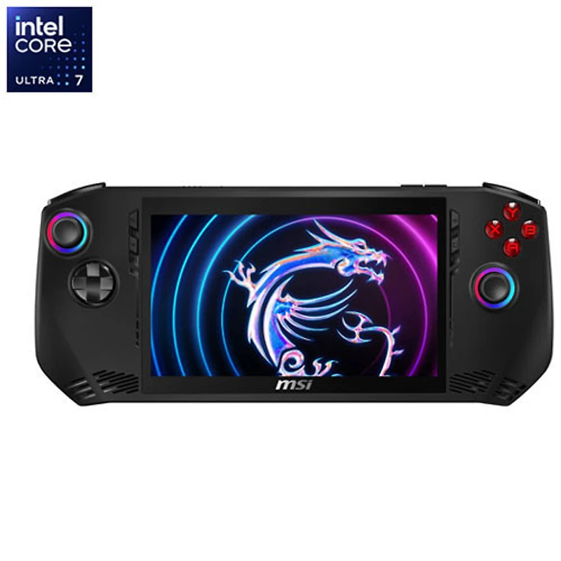 Console de jeu à écran tactile 1080p Claw A1M 7 po de MSI (Core Ultra 7-155H d'Intel/SSD 1 To/RAM 16 Go/Windows 11)