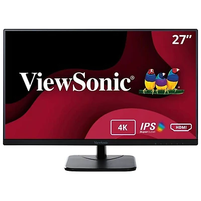 ViewSonic 27" 4K Ultra HD 75Hz 5ms GTG IPS LED Gaming Monitor (VA2756-4K-MHD) - Black