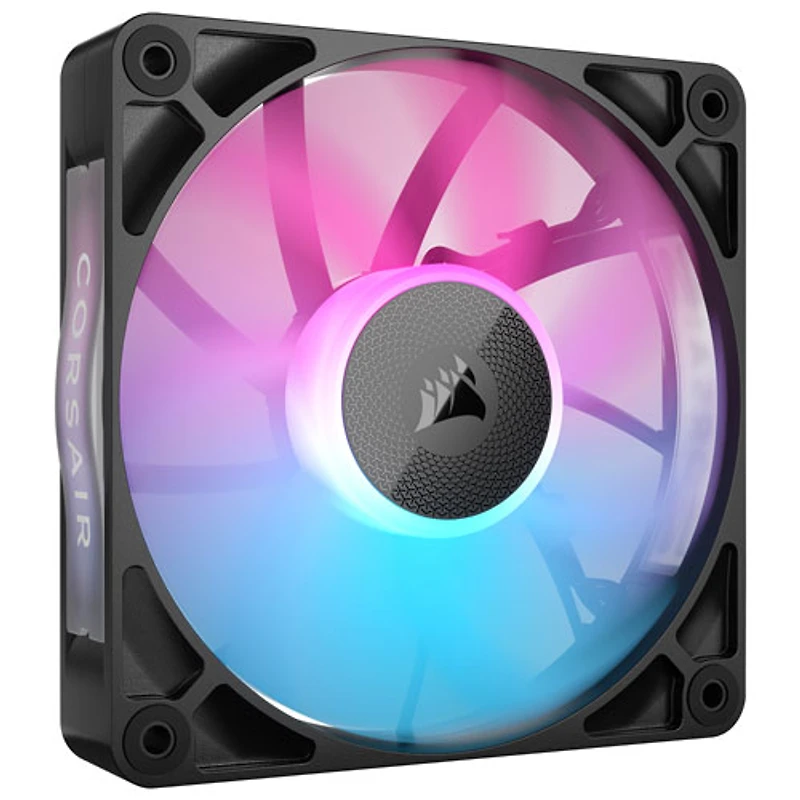 Corsair RX120 RGB 120mm PWM Case Fan - Black (Requires iCUE LINK System Hub)