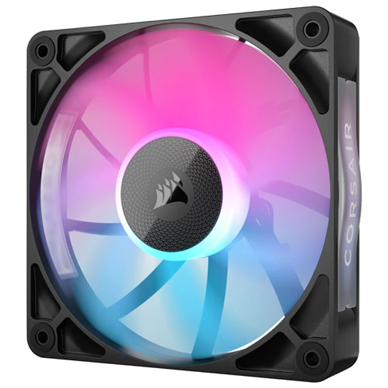 Corsair RX120 RGB 120mm PWM Case Fan - Black (Requires iCUE LINK System Hub)