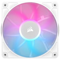 Corsair RX120 RGB 120mm PWM Case Fans with iCUE LINK System Hub - 3 Pack - White