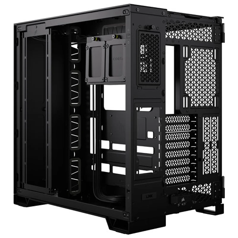 Boîtier d'ordinateur demi-tour à deux chambres ITX/ MATX/ ATX/ EATX 6500X de Corsair - Noir