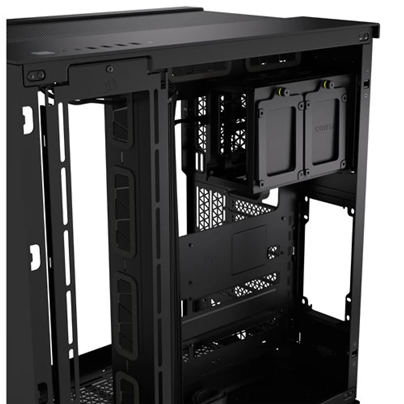 Boîtier d'ordinateur demi-tour à deux chambres ITX/ MATX/ ATX/ EATX 6500X de Corsair - Noir