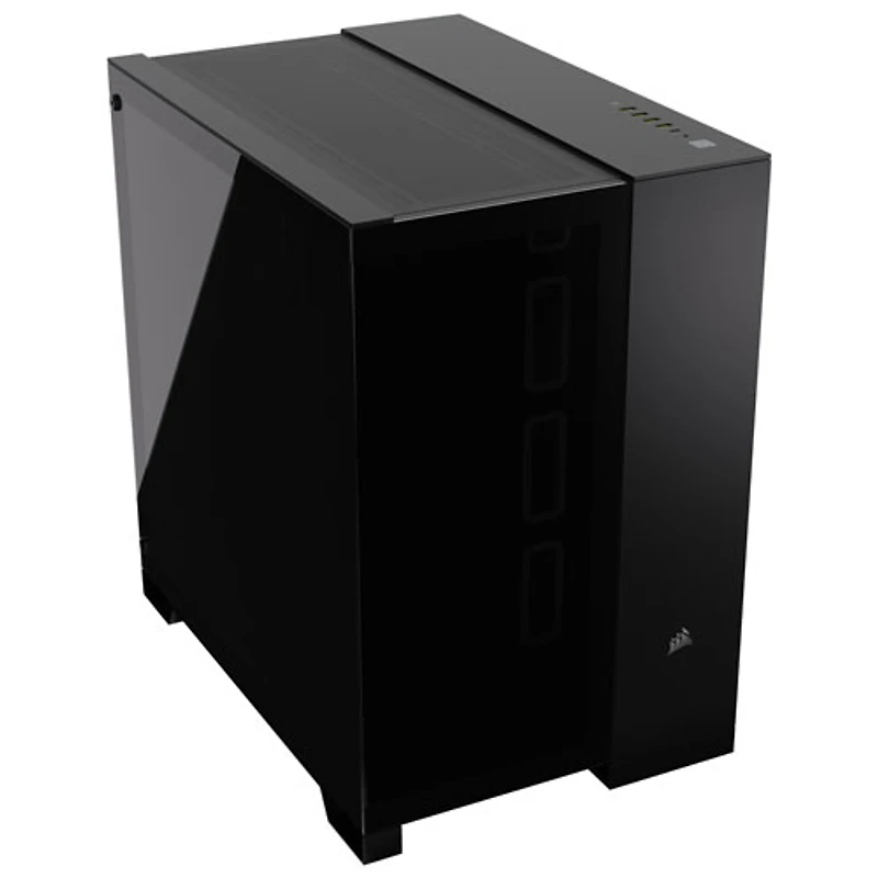 Boîtier d'ordinateur demi-tour à deux chambres ITX/ MATX/ ATX/ EATX 6500X de Corsair - Noir