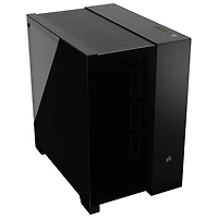 Boîtier d'ordinateur demi-tour à deux chambres ITX/ MATX/ ATX/ EATX 6500X de Corsair - Noir
