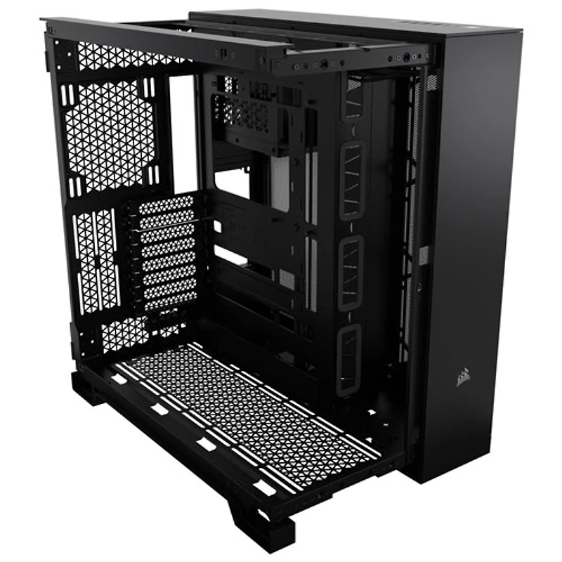 Boîtier d'ordinateur demi-tour à deux chambres ITX/ MATX/ ATX/ EATX 6500X de Corsair - Noir