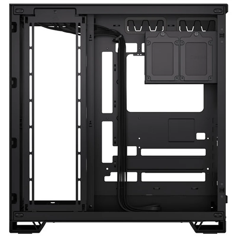 Boîtier d'ordinateur demi-tour à deux chambres ITX/ MATX/ ATX/ EATX 6500X de Corsair - Noir