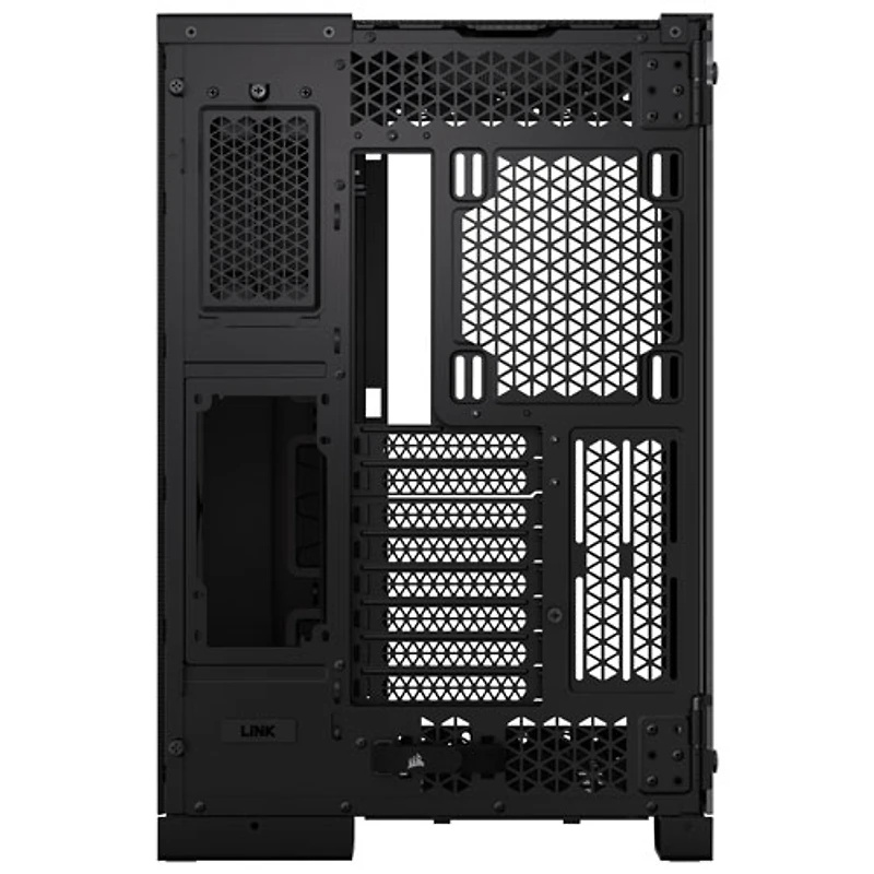 Boîtier d'ordinateur demi-tour à deux chambres ITX/ MATX/ ATX/ EATX 6500X de Corsair - Noir