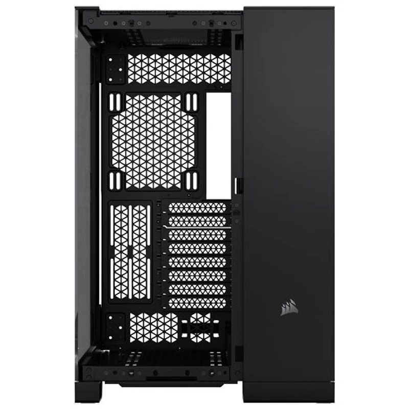 Boîtier d'ordinateur demi-tour à deux chambres ITX/ MATX/ ATX/ EATX 6500X de Corsair - Noir