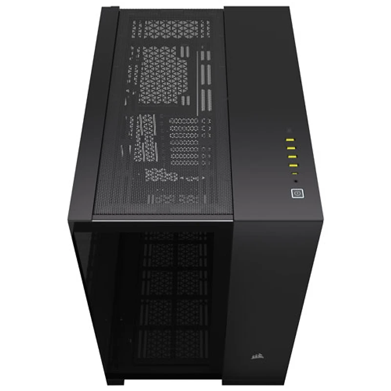 Boîtier d'ordinateur demi-tour à deux chambres ITX/ MATX/ ATX/ EATX 6500X de Corsair - Noir