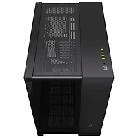 Boîtier d'ordinateur demi-tour à deux chambres ITX/ MATX/ ATX/ EATX 6500X de Corsair - Noir