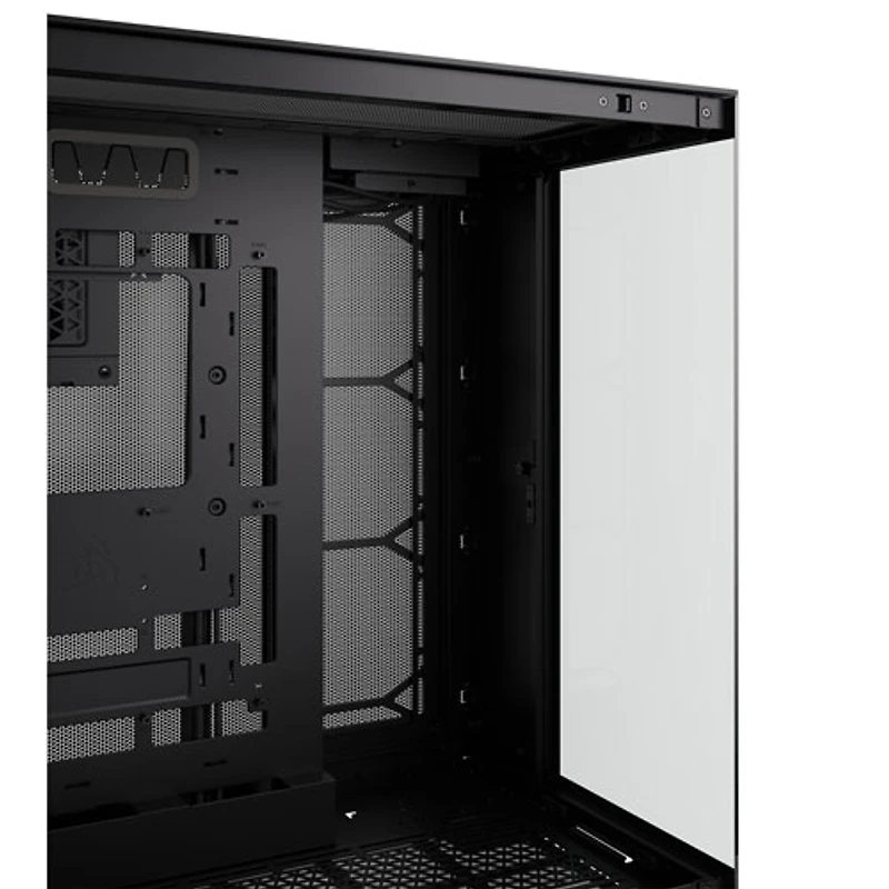 Boîtier d'ordinateur demi-tour à deux chambres ITX/ MATX/ ATX/ EATX 6500X de Corsair - Noir