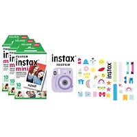 Ensemble de 3 paquets de films instantanés Instax Mini de Fujifilm - 30 feuilles