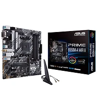 Carte mère Prime B550M-A Wi-Fi II Micro-ATX AM4 d'ASUS pour processeurs Ryzen 3000/4000/5000 d'AMD