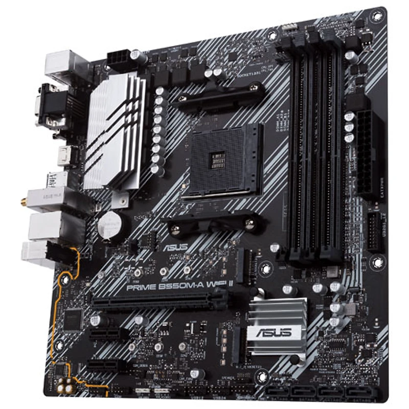Carte mère Prime B550M-A Wi-Fi II Micro-ATX AM4 d'ASUS pour processeurs Ryzen 3000/4000/5000 d'AMD