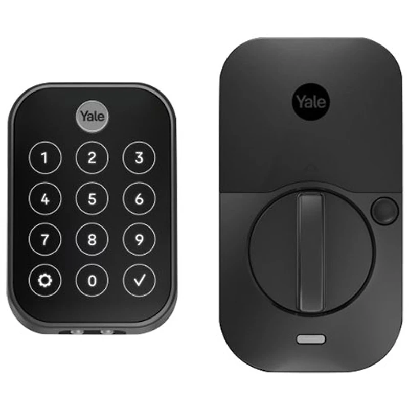 Serrure intelligente Wi-Fi à écran tactile avec pavé biométrique Assure Lock 2 de Yale - Noir