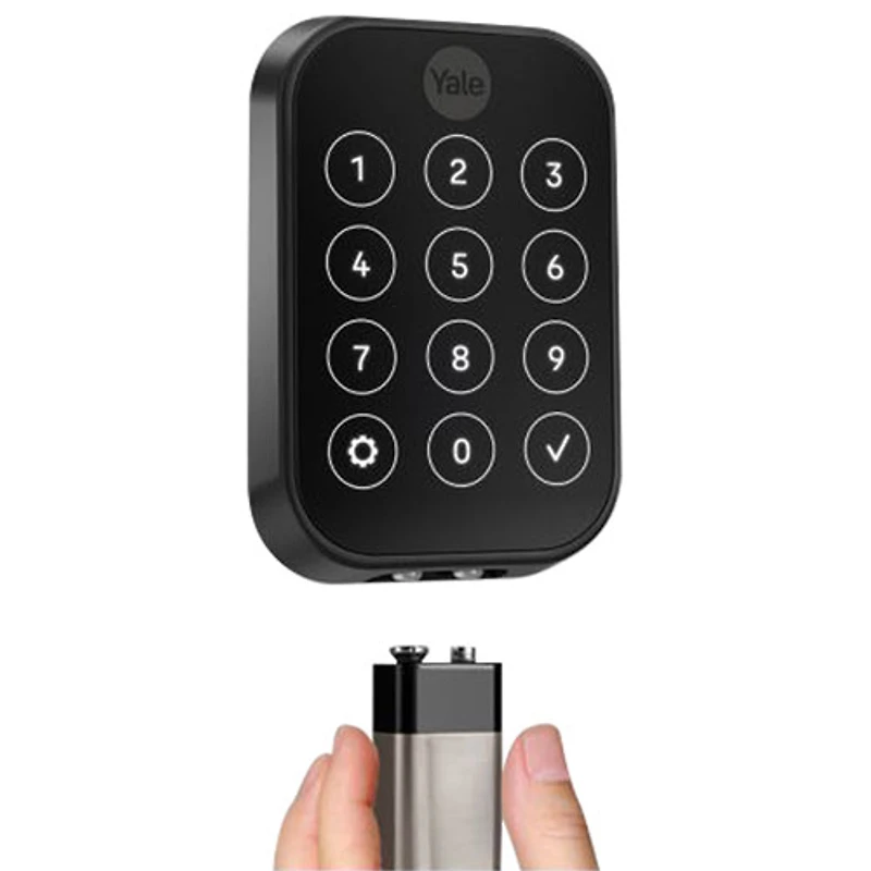 Serrure intelligente Wi-Fi à écran tactile avec pavé biométrique Assure Lock 2 de Yale - Noir