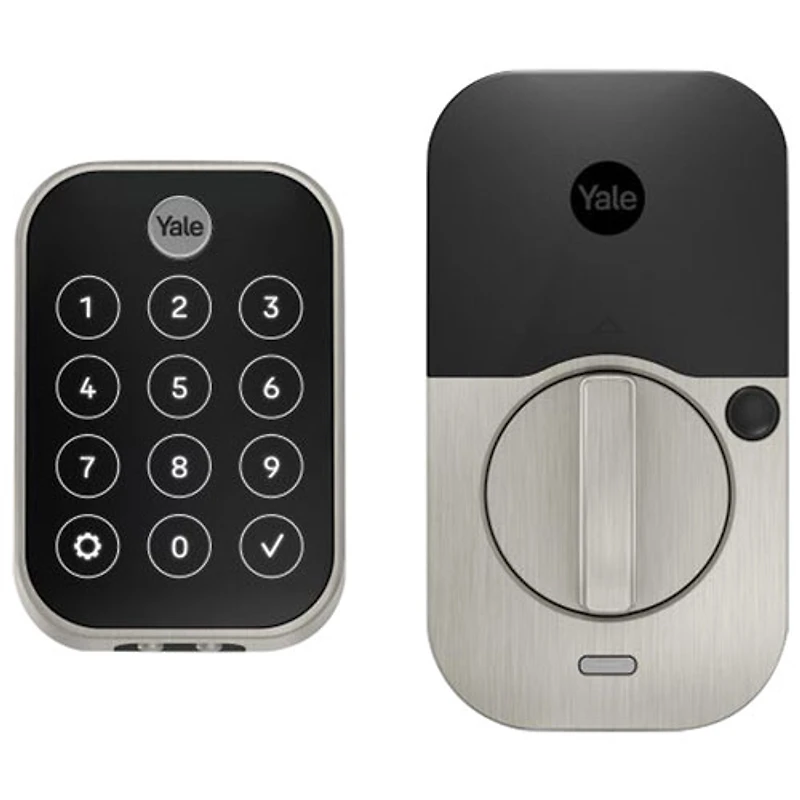Serrure intelligente Wi-Fi à écran tactile avec pavé biométrique Assure Lock 2 de Yale - Nickel