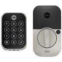 Serrure intelligente Wi-Fi à écran tactile avec pavé biométrique Assure Lock 2 de Yale - Nickel