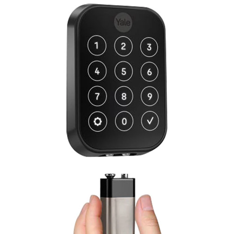 Serrure intelligente Wi-Fi à écran tactile avec pavé biométrique Assure Lock 2 de Yale - Nickel