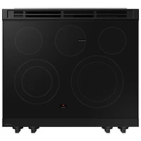 Samsung 30" 6.3 Cu. Ft. Fan Convection 5-Element Slide-In Electric Range (NSE6DG8310SRAC) - Stainless - Only at Best Buy