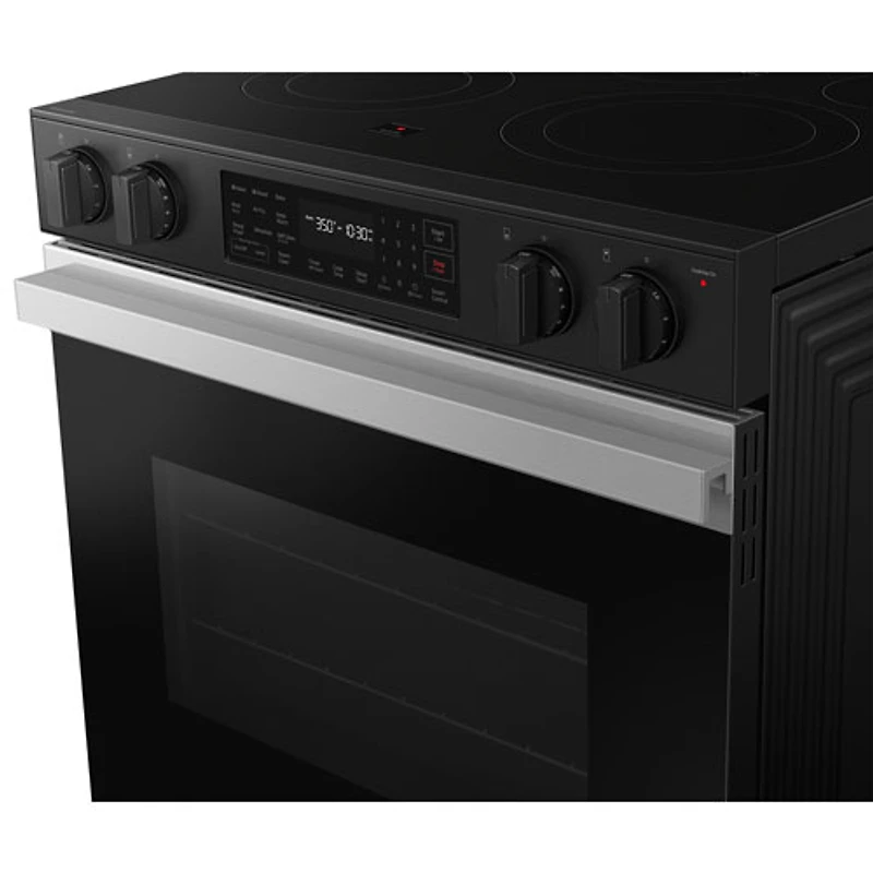 Samsung 30" 6.3 Cu. Ft. Fan Convection 5-Element Slide-In Electric Range (NSE6DG8310SRAC) - Stainless - Only at Best Buy