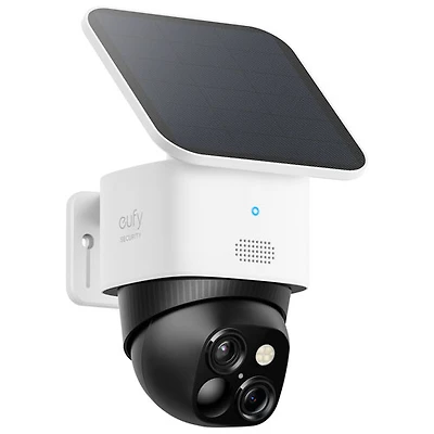 Caméra IP d'extérieur sans fil SoloCam S340 d'eufy - Noir/Blanc