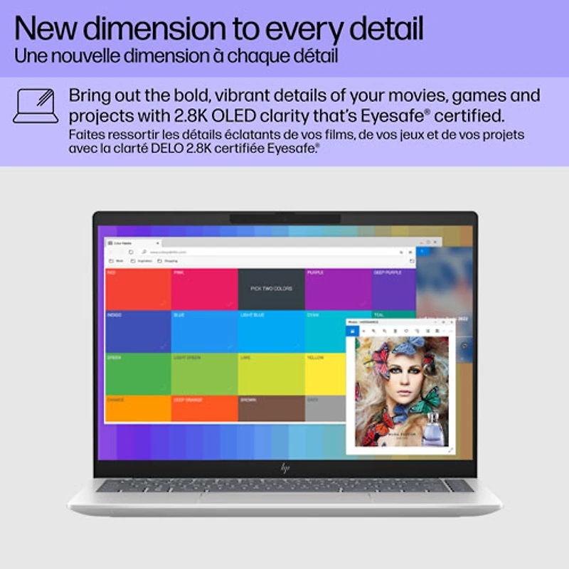 Portable de 14 po Pavilion Plus de HP (Core Ultra 5 d'Intel avec Evo d'Intel/RAM 16 Go/SSD 1 To)