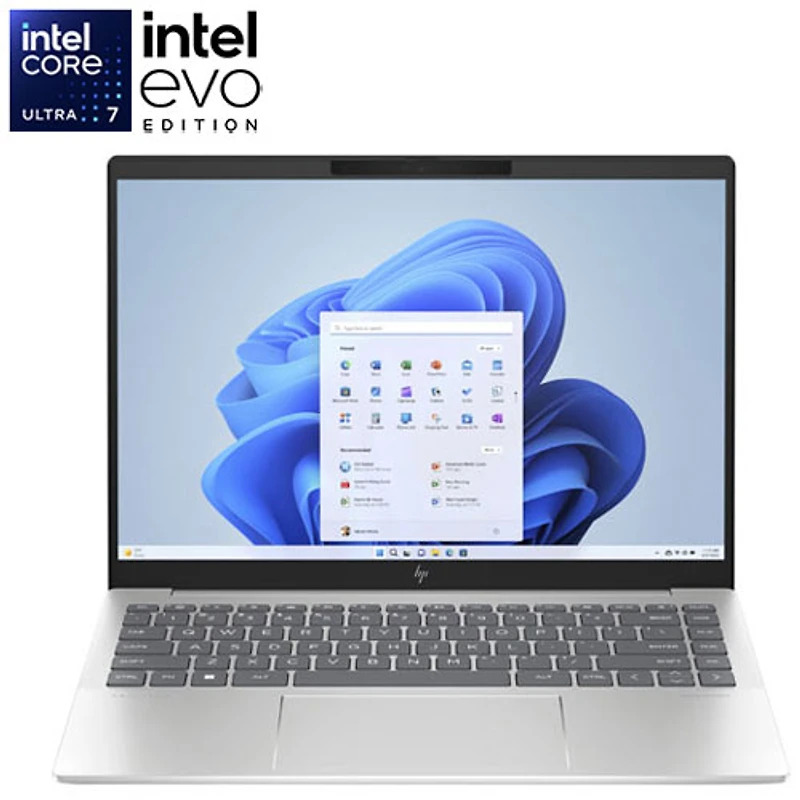 Portable de 14 po Pavilion Plus de HP (Core Ultra 7 d'Intel avec Evo d'Intel/RAM 32 Go/SSD 1 To)