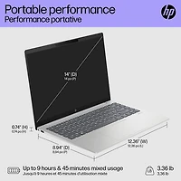 Portable de 14 po Pavilion Plus de HP (Core Ultra 7 d'Intel avec Evo d'Intel/RAM 32 Go/SSD 1 To)