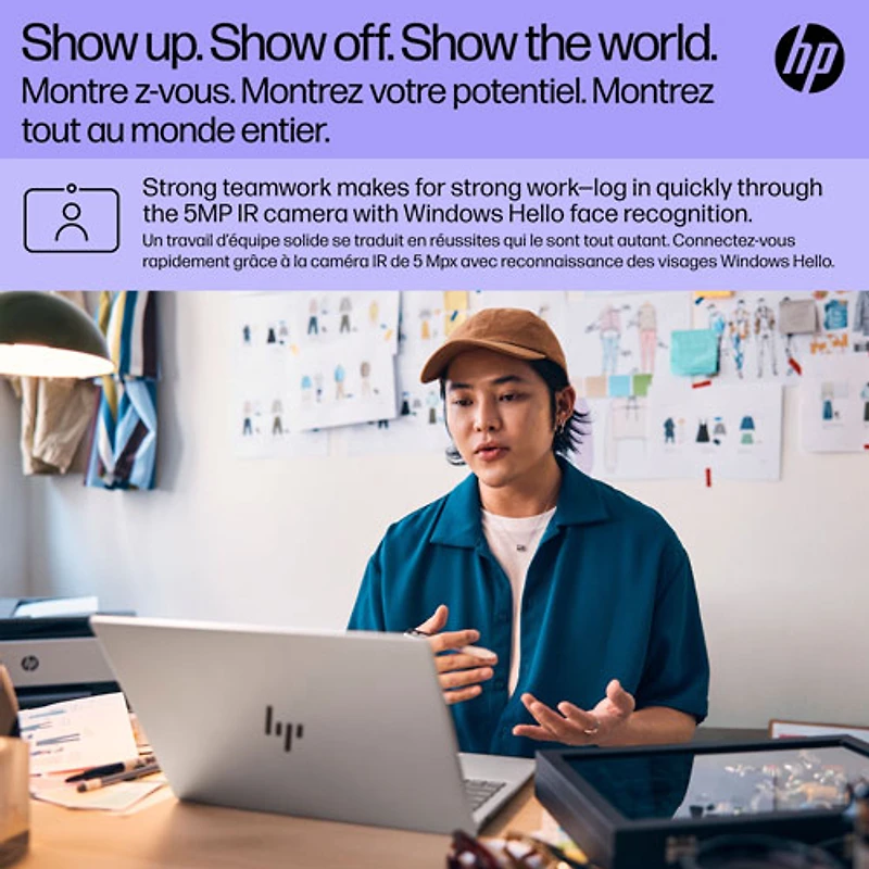 Portable de 14 po Pavilion Plus de HP (Core Ultra 7 d'Intel avec Evo d'Intel/RAM 32 Go/SSD 1 To)