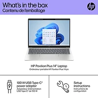 Portable de 14 po Pavilion Plus de HP (Core Ultra 7 d'Intel avec Evo d'Intel/RAM 32 Go/SSD 1 To)
