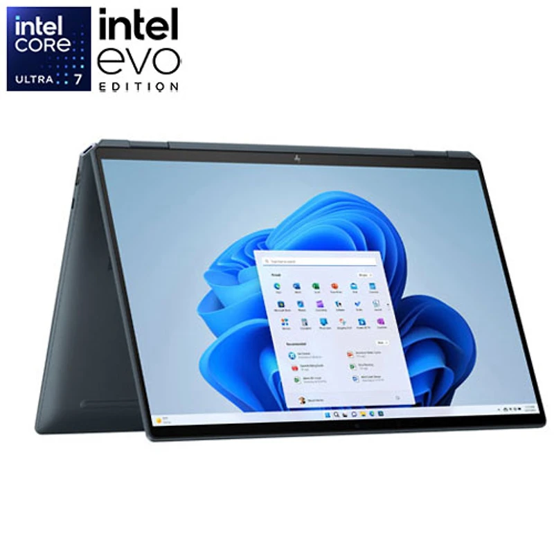 Portable 2-en-1 à écran tactile de 16 po Spectre de HP (Core Ultra 7 avec Evo d'Intel/RAM 16 Go/SSD 1 To/RTX 4050)
