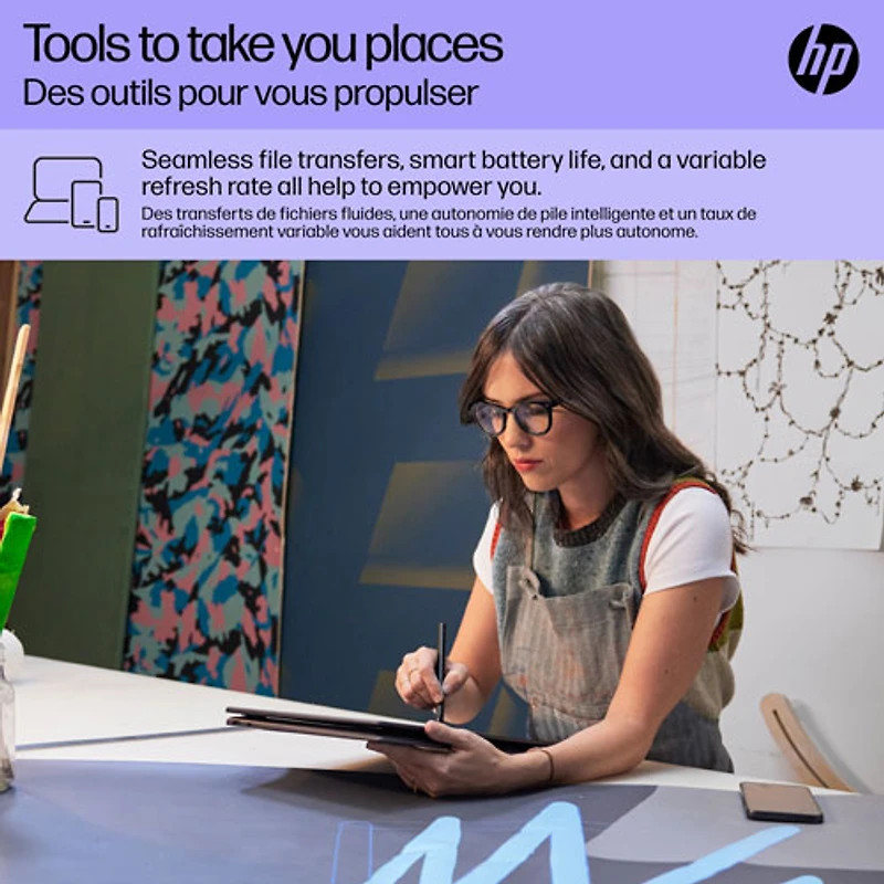 Portable 2-en-1 à écran tactile de 16 po Spectre de HP (Core Ultra 7 avec Evo d'Intel/RAM 32 Go/SSD 1 To/Arc d'Intel)