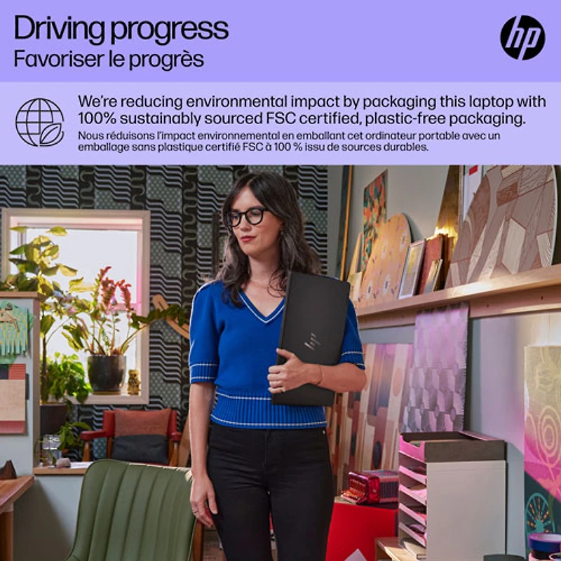 Portable 2-en-1 à écran tactile de 16 po Spectre de HP (Core Ultra 7 avec Evo d'Intel/RAM 32 Go/SSD 1 To/Arc d'Intel)