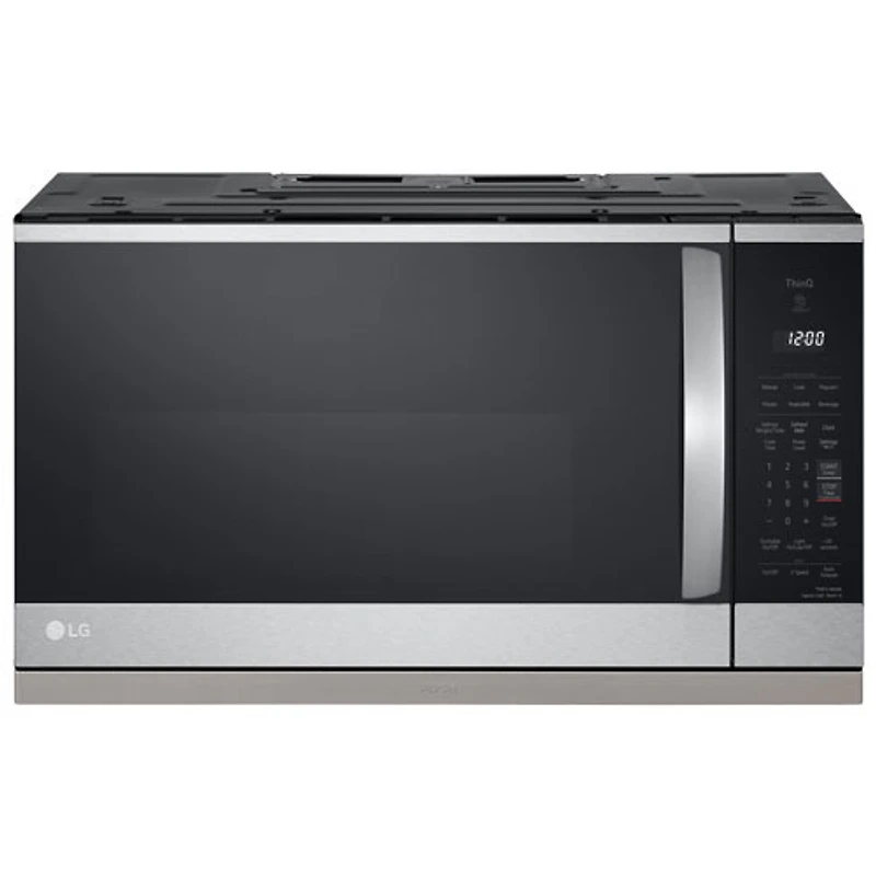 Open Box - LG Over-The-Range Microwave 2.1 Cu. Ft. - PrintProof Stainless Steel - Perfect Condition