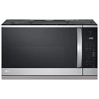 Open Box - LG Over-The-Range Microwave 2.1 Cu. Ft. - PrintProof Stainless Steel - Perfect Condition