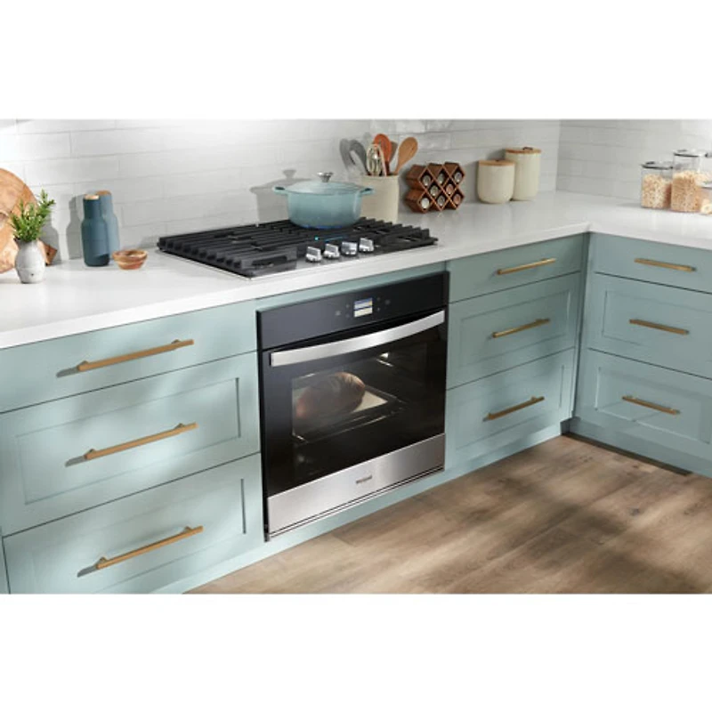 Surface de cuisson au gaz à 4 brûleurs de 30 po de Whirlpool (WCGK5030PS) - Acier inoxydable