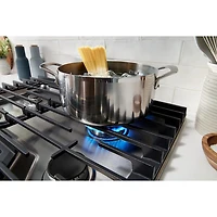 Surface de cuisson au gaz à 4 brûleurs de 30 po de Whirlpool (WCGK5030PS) - Acier inoxydable