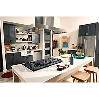 Surface de cuisson au gaz à 5 brûleurs de 30 po de KitchenAid (KCGG530PBL) - Noir