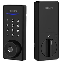 Philips 4000 Series Fingerprint Wi-Fi Deadbolt Smart Lock Combo - Matte Black