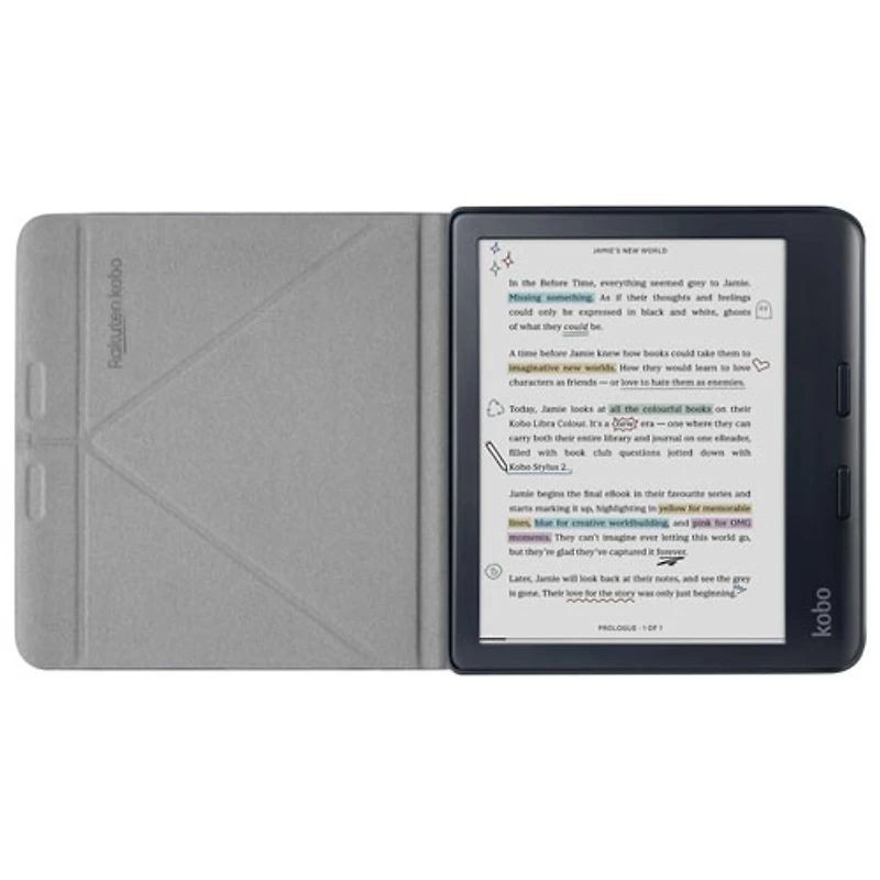 Étui SleepCover pour Libra Colour de Kobo - Noir